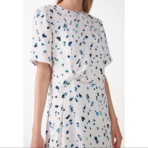 [COS] knot detail printed dress